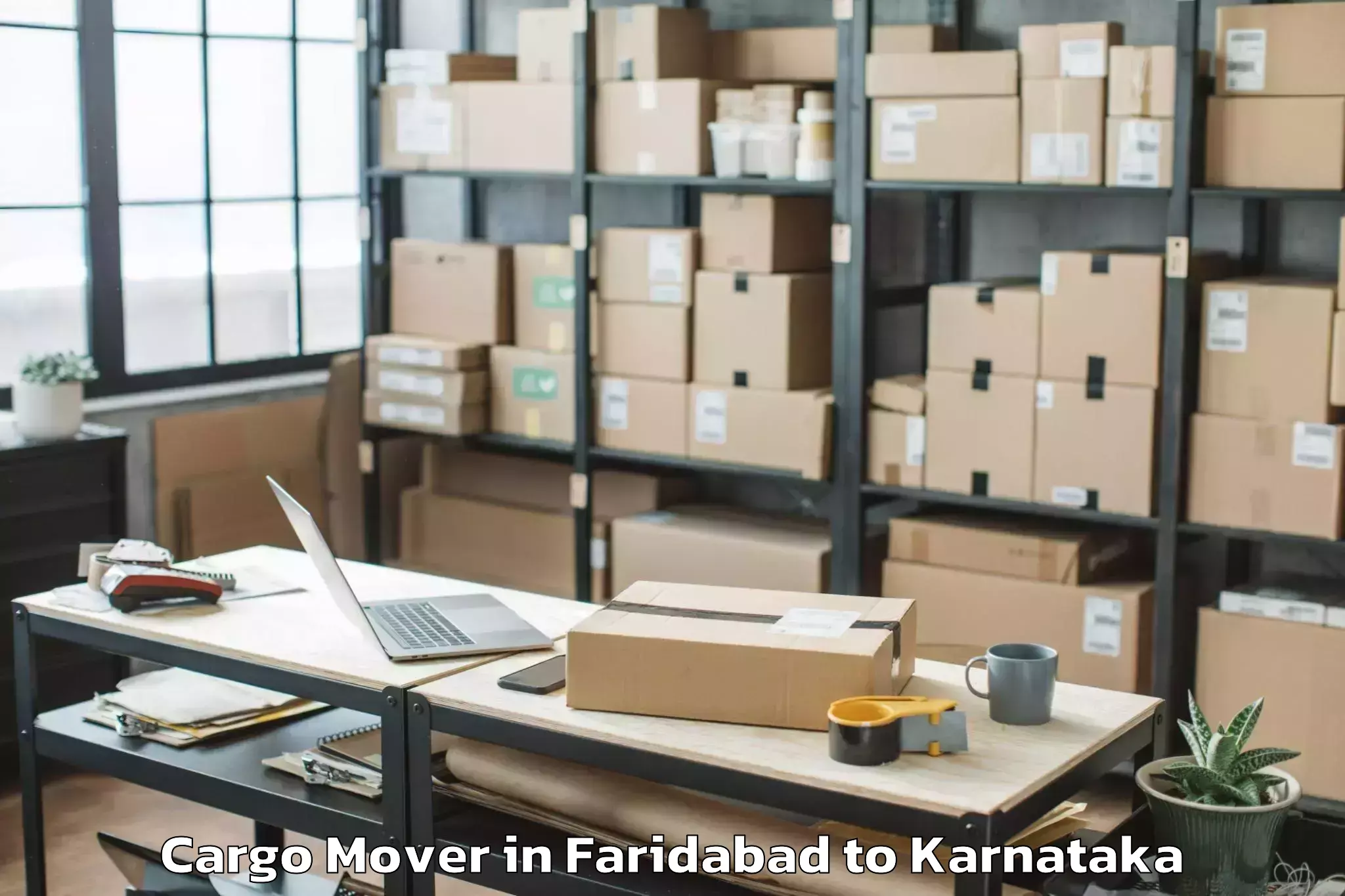 Easy Faridabad to Kerur Cargo Mover Booking